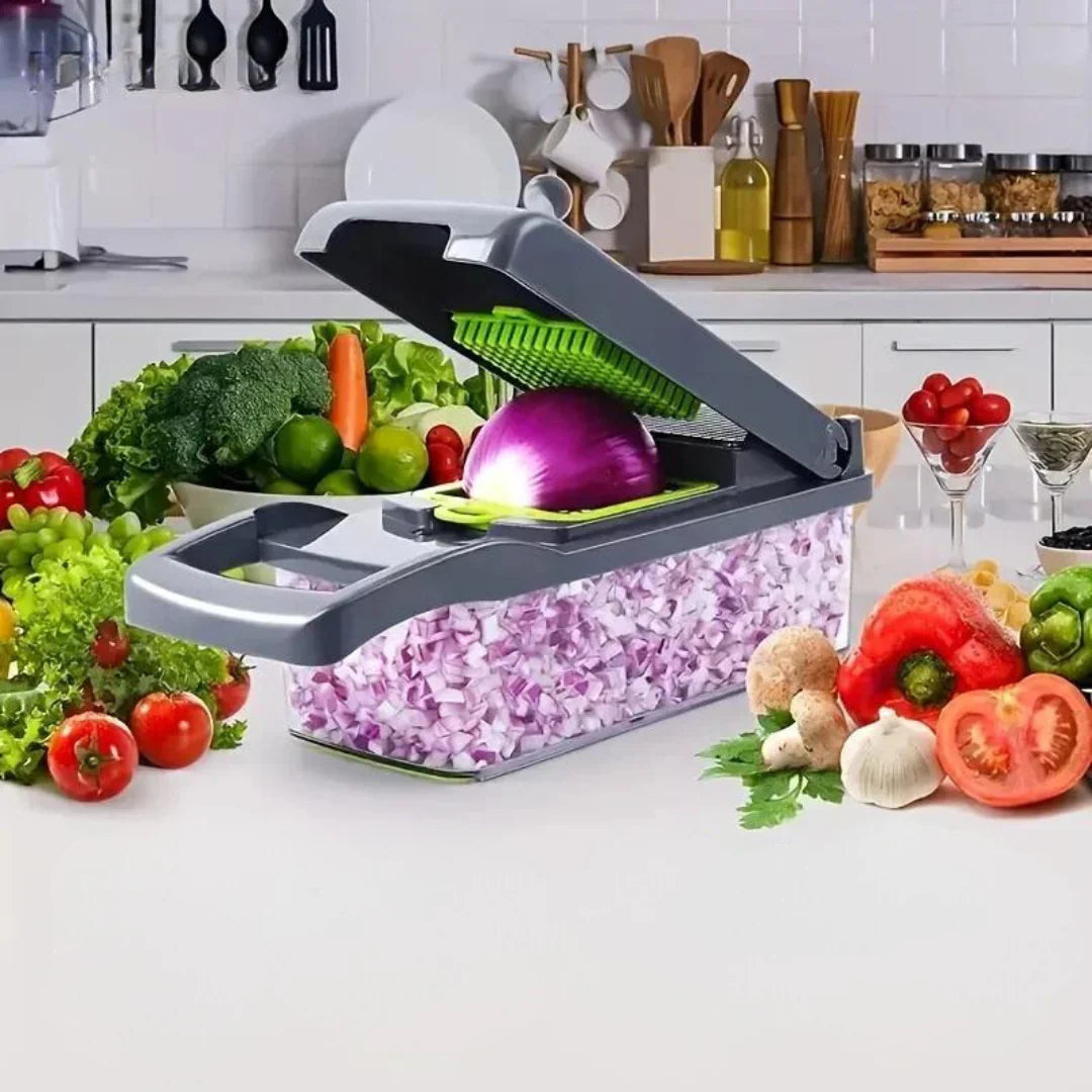 Picador de verduras, cortador profesional de mandolina 14 en 1